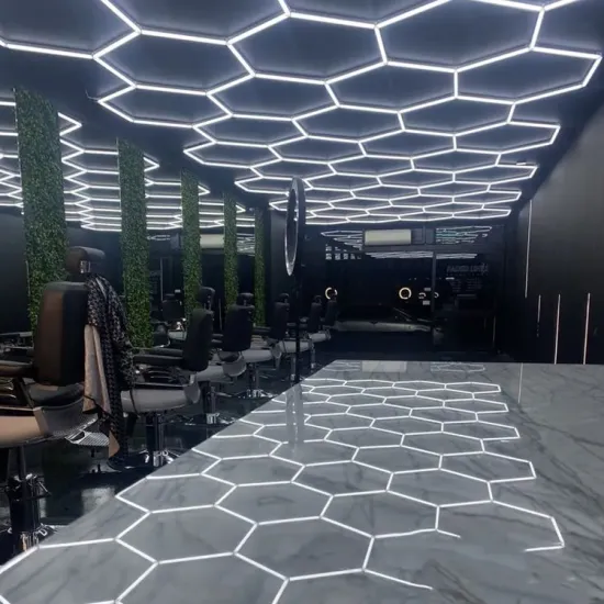 Honeycomb Auto Detailing: Hexagonal LED Lights for Garage Ceilings