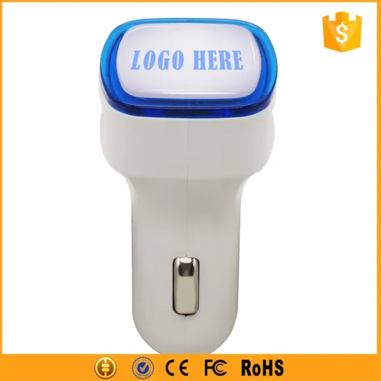 2 USB Electric Car Charger Custom Epoxy Logo