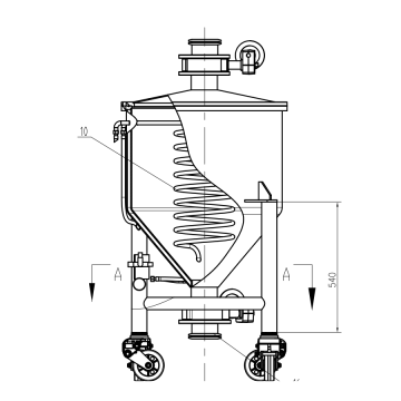 Sicherer Industriepulver und Flüssigkeitsspeichertank