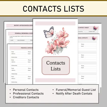 Wholesale Butterfly Floral Print End-of-life Planner Notebook