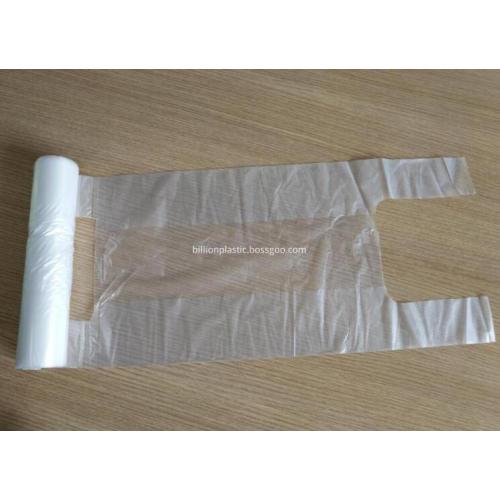 LDPE HDPE Recycle Reuseable Plastic Shopping T-Shirt Carrier Bag on Roll