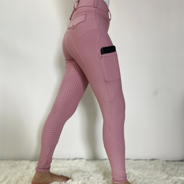 Pantalones de ropa ecuestre de bolsillo femenino