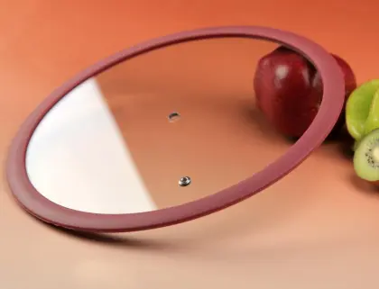 Black silicone lid for cookware