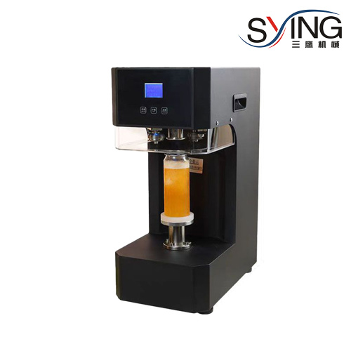 दूध चाय की बोतलों के लिए कैन सीलिंग मशीन