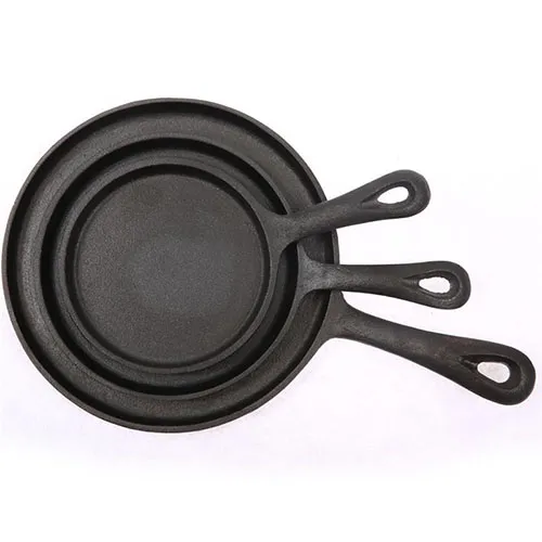 Cast iron steak skillet pan