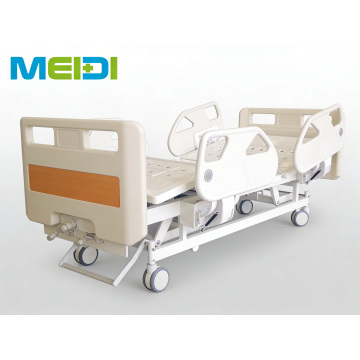 High-Sale Perforated Nursing Bed with Three Cranks & Four Guardrails