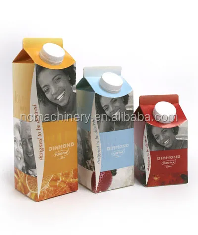 Automatic Milk Gable Top Filling and Capping Machine - 2000 Packs/h