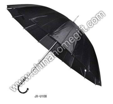 Mens' 16k Black Umbrella