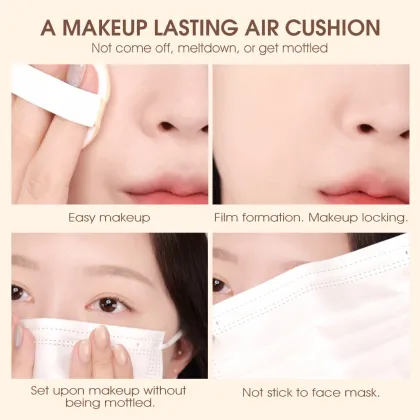 O.TWO.O Air Cushion BB Cream: Full Coverage, Waterproof, Long-Lasting Concealer Compact