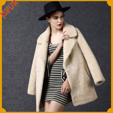 Women Hot Sale Customized Colour Cheap Lapel Outwear Overcoat