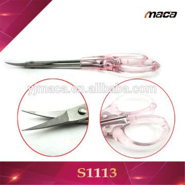 S1113 most popular plastic handle trimmer manicure scissors