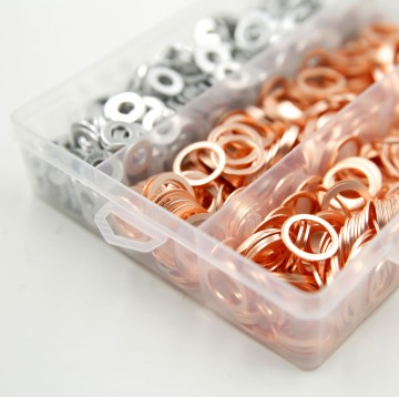 Copper and Brass Sealing Washers: Custom Sizes 6mm-22mm