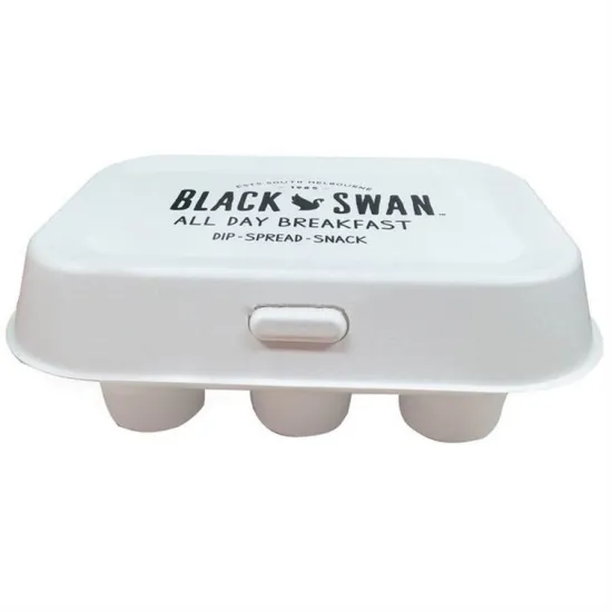 Disposable Compostable Paper Bagasse Clamshell Bottle Box