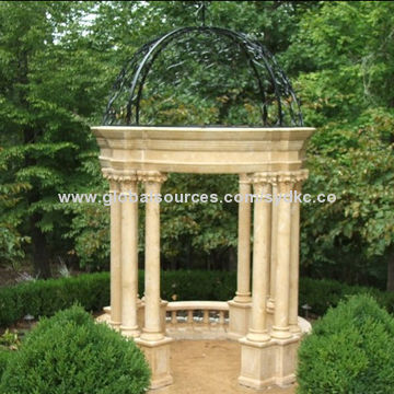Natural Marble Garden Pavilion, OEM Orders are Welcome