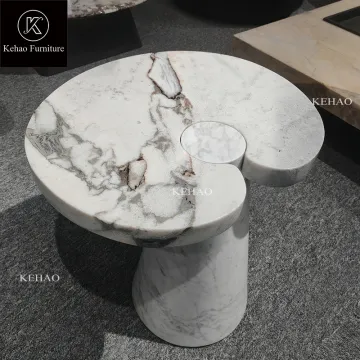 Nordic Round Natural Marble Coffee Table