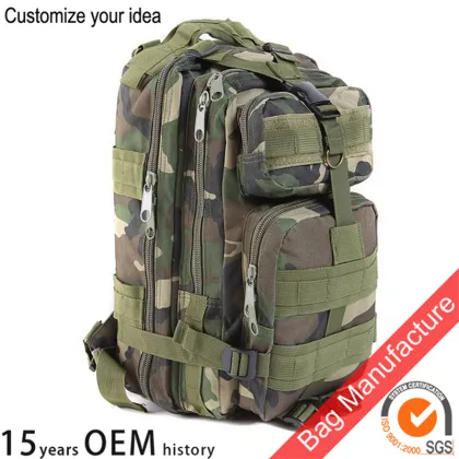 1 x 3P Camouflage Tactical Military Mountaineering Backpack bag