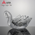 Ato Swan Shape Decorative Gescorative Glass เก็บขนมขวด