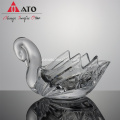 ATO Swan Shape Decorative Glass Rangement Jar Candy