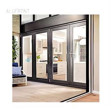 Factory Customized Waterproof Aluminum Glass Bifold Patio Sliding Doors