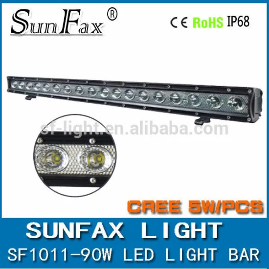 Single row 30" 90W 8100 Lumens LED light bars led offroad light bar with super slim