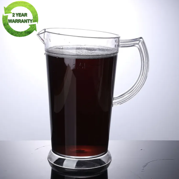 Food Grade Plastic 1.5L Acrylic Beer Jar Glass Pitcher