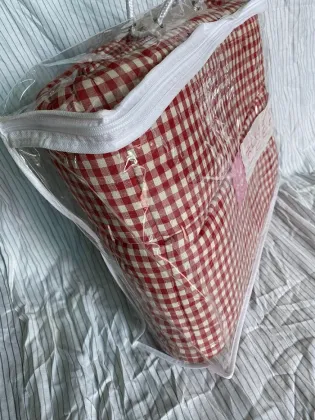 Clear PVC bag Bedding Packaging Non-woven Zipper Bag