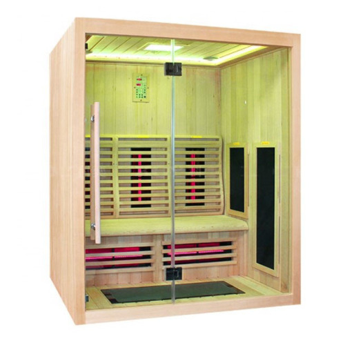 Hemlock wood Infrared dry sauna room home