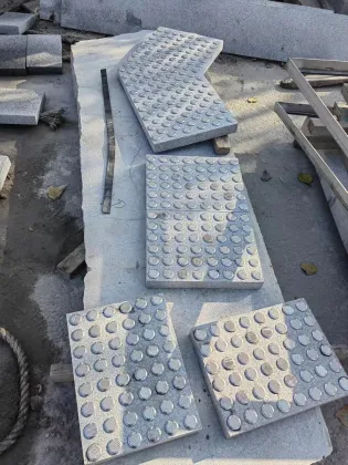 Outdoor Yellow Granite Tactile Paving Stones