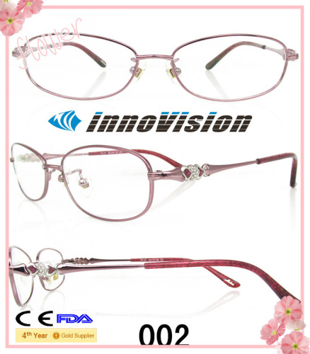 2014 Latest Fashion Ladies Glasses Metal Optical Frame