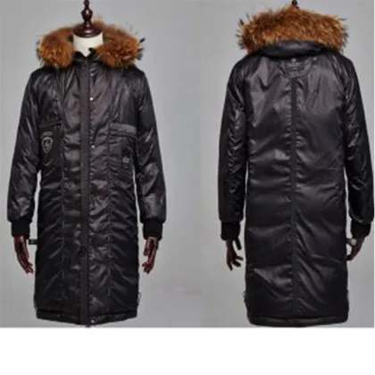 2016New Fashion Outdoor Long Thick Man Down Jacket