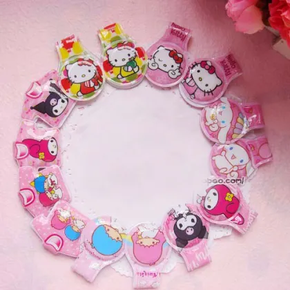 new shelves printed stripe cute bone shape printing silicone book mark metal