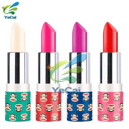 MOQ=500pcs wholesale cosmetic paper lipstick box packaging bump process printed cardboard lipstick tube