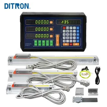 DITRON Digital Readout Optical Ruler Linear Scale for Multi-Axis Machining (2 Axis/3 Axis DRO)
