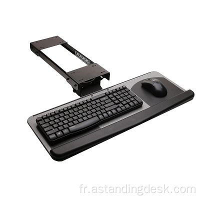 Mobilier de bureau bon marché sous plate de clavier à pince de bureau