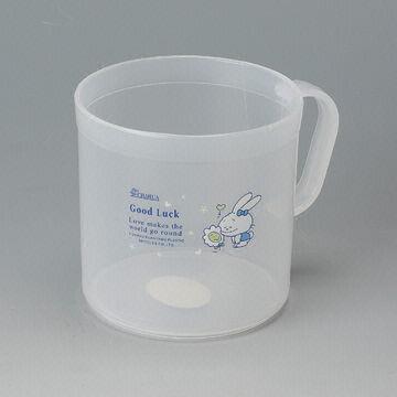 Transparent plastic water cup, suitable for home or office use