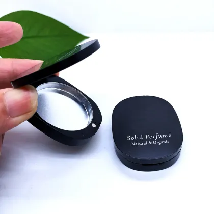 Customize Metal Solid Perfume Clamshell Magnetic Balm Box