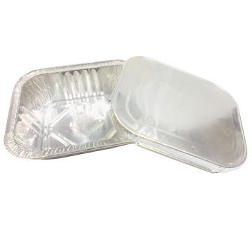 450mL Square Aluminum Foil Containers, Low-edge, Eco-friendly