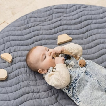 Colorful, Machine Washable Quilted Play Mat for Newborns - Perfect Gift for Baby's Room