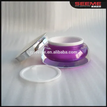 Cosmetic lip balm container plastic facial cream jar plastic cream jar 0.5oz 1oz