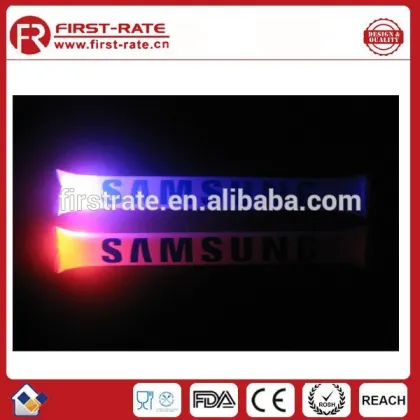 Flask cheering sticks/inflatable air sticks with light,foodball clappers