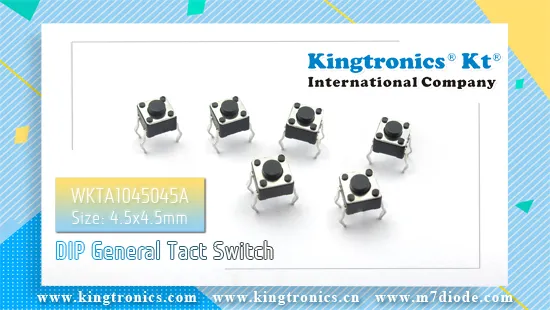 Kt Kingtronics DIP Sealed Tactile Switch WKTA1045045A 4.5x4.5mm