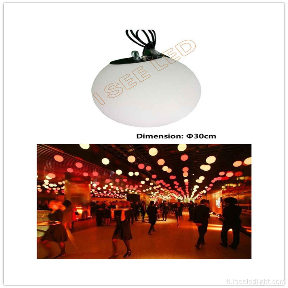 DMX Makulay na LED Hanging 3D Ball Outdoor