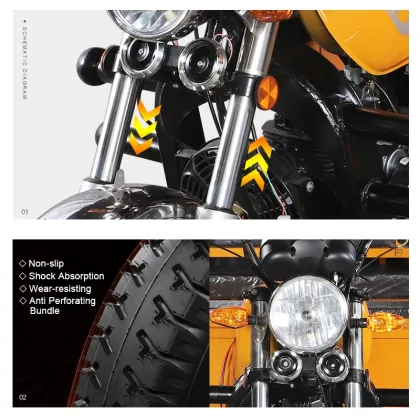 Small Lightweight Motorized Tricycle: Semi-Closed Three-Wheeled Motorcycle