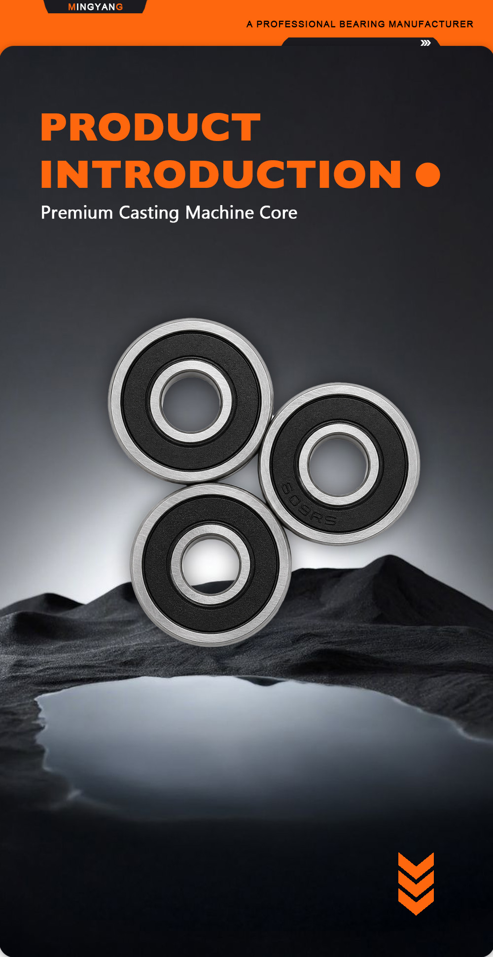 609‑2RS Double Rubber Sealed Ball Bearing x