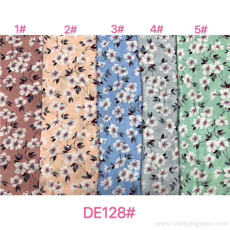 Plain Printed Rayon Print Stock Fabric For Shirt