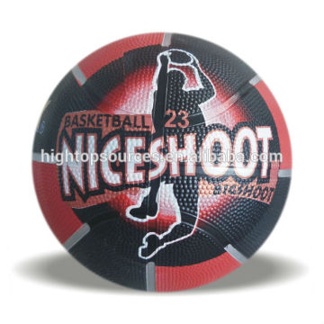 Rubber basketball ball for promotion,cheap custom photo basketball, Mini basketball colorfull
