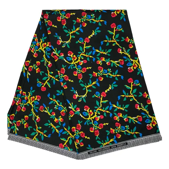 Ankara African Polyester Wax Prints Fabric 6 Yard