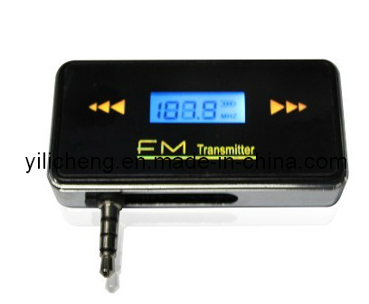 2013 Wireless LCD FM Transmitter for iPhone 4S, 3.5mm Jack for iPod/ iPad/ Smart Phone/ HTC