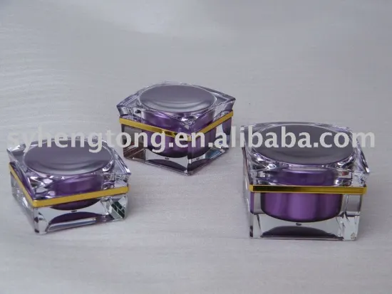 Plastic face cream jar
