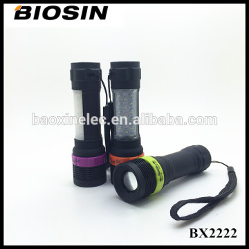 Manufacturer made emergency strong magnet zoomable 1W+17led factory light torch